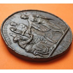 . AUSTRIA MEDALLA DE BRONCE 1873 EXPOSICIÓN MUNDIAL DE VIENA Emperador JOSEPH I 70mm 156 gramos