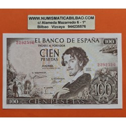 . @NUEVO + IMPERFECCIONES@ ESPAÑA 100 PESETAS 1965 GUSTAVO ADOLFO BECQUER Sin Serie 2292596 Pick 150 BILLETE SC- Spain banknote