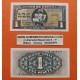 . 1 Billete NUEVO x España 1 PESETA 1940 CARABELA DE CRISTOBAL COLON Serie D Pick 122A BILLETE SC Spain UNC BANKNOTE