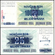 BOSNIA 1000000 DINARA 1993-XI-10 sello de tinta sobre 25 DINARA 1992 SRPANJ Pick 35.B BILLETE SC 1 Millón UNC BANKNOTE
