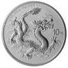 . 1 aaaaaaaaacoin @1/AGOSTO Envío@ CHINA 10 YUAN 2025 DRAGÓN y LA GRAN MURALLA MONEDA DE PLATA ONZA Oz Ounce silver