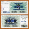 BOSNIA 100000000 DINARA 1993-XI-10 sello de tinta sobre 50 DINARA 1992 SRPANJ Pick 37 BILLETE SC 100 Millones UNC BANKNOTE