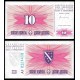 BOSNIA 10 DINARA 1994 NARODNA BANKA Pick 41 PEQUEÑO FORMATO BILLETE SC UNC BANKNOTE 10 DINAR HERZEGOVINA