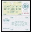 @DINERO DE EMERGENCIA@ BOSNIA 500 DINARA 1992 SERIJA NOVCANI BON Pick 7.R BILLETE SC Guerra de los Balcanes UNC BANKNOTE
