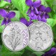 . @COLORES - PROOF@ AUSTRIA 10 EUROS 2024 FLOR de VIOLETA The Languaje Of Flowers 7ª MONEDA DE PLATA ESTUCHE The Peony