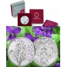 . @COLORES - PROOF@ AUSTRIA 10 EUROS 2024 FLOR de VIOLETA The Languaje Of Flowers 7ª MONEDA DE PLATA ESTUCHE The Peony