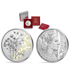 . @COLORES - PROOF@ AUSTRIA 10 EUROS 2023 FLOR MANZANILLA The Languaje Of Flowers 5ª MONEDA DE PLATA ESTUCHE Kamille