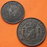 . 2 monedas x @RARAS@ ESPAÑA 5 CENTIMOS 1875 + 10 CENTIMOS 1875 Bruselas REY CARLOS VII PRETENDIENTE COBRE