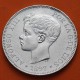ESPAÑA 5 PESETAS 1897 * 18 97 SGV REY ALFONSO XIII KM.707 MONEDA DE PLATA (DURO) Spain silver R/1