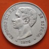 ESPAÑA 5 PESETAS 1875 * 18 75 DEM REY ALFONSO XII y ESCUDO KM.671 MONEDA DE PLATA (DURO) Spain silver R/1