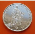 1 ONZA de PLATA PURA x ESPAÑA 5 ECU 1992 REY CARLOS III PROOF NO ESTUCHE FNMT 5 Ecus 1992