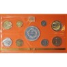 9 monedas x FRANCIA ESTUCHE 1976 Coffret FLEURS DE COINS SPECIMEN France Silver Set 50 FRANCOS 1976