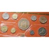 9 monedas x FRANCIA ESTUCHE 1976 Coffret FLEURS DE COINS SPECIMEN France Silver Set 50 FRANCOS 1976