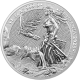 . 1 aaacoin ALEMANIA 5 MARK 2023 VALKIRIA y AGUILA MEDALLA DE PLATA CERTIFICADO CÁPSULA Germania Mint