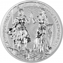 . 1 aaacoin ALEMANIA 5 MARK 2023 VALKIRIAS GALIA y LADY GERMANIA Mint MEDALLA DE PLATA + CERTIFICADO ONZA cápsula