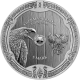 . 1 aaacoin ALEMANIA 5 MARK 2025 VALKIRIA ARNHILD y HALCÓN MEDALLA DE PLATA Germania Mint ONZA OZ Valkyries CÁPSULA