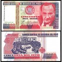 PERU 50000 INTIS 1988 CONGRESO NACIONAL y VICOTOR RAUL HAYA Pick 142 BILLETE SC UNC BANKNOTE