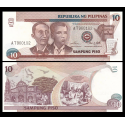 FILIPINAS 10 PISO 1998 APOLINARIO MABINI y A. BONIFACIO Pick 187 BILLETE SC Philippines UNC BANKNOTE