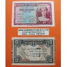 . 2 billetes x ESPAÑA 10 PESETAS 1935 DAMA Serie B REPÚBICA ESPAÑOLA + BILBAO 10 PESETAS 1937 MONTE DE PIEDAD Sin Serie 299522