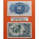 . 2 billetes x ESPAÑA 10 PESETAS 1935 DAMA Serie B REPÚBICA ESPAÑOLA + BILBAO 10 PESETAS 1937 MONTE DE PIEDAD Sin Serie 299522