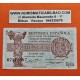 ESPAÑA 1 PESETA 1937 REPUBLICA ESPAÑOLA Serie B 7272887 BILLETE MBC Spain banknote