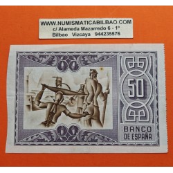BILBAO 50 PESETAS 1937 BANCO DE VIZCAYA Sin Serie 219585 BILLETE de EUZKADI Pick S.564 España