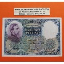 ESPAÑA 50 PESETAS 1931 EDUARDO ROSALES Sin Serie 6170018 Pick 82 BILLETE MBC- Spain banknote