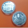 (2003) CASTILLA LA MANCHA MEDALLA DE PLATA DON QUIJOTE y MOLINO DE VIENTO ESCUDO DE ESPAÑA FNMT SI CAPSULA 0,40 onzas