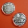 (2003) CANARIAS MEDALLA DE PLATA ARBOL DRAGO, MONUMENTO AL MAR y ESCUDO DE ESPAÑA FNMT SI CAPSULA 0,40 Onzas