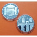 (2003) EXTREMADURA MEDALLA DE PLATA PUENTE DE ALCANTARA y ESCUDO DE ESPAÑA FNMT SI CAPSULA 0,40 Onzas