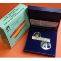 . 2 monedas x ESPAÑA 10 EUROS 2010 + 20 EUROS 2010 FUTBOL CAMPEONES DEL MUNDO SUDAFRICA PLATA y ORO CONMEMORATIVAS ESTUCHE FNMT