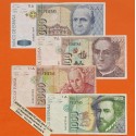 4 billetes MUY CIRCULADOS x ESPAÑA 1000+2000+5000+10000 PESETAS 1992 todos CON SERIE Pick 163+164+165+166