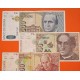 4 billetes MUY CIRCULADOS x ESPAÑA 1000+2000+5000+10000 PESETAS 1992 todos CON SERIE Pick 163+164+165+166
