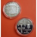 (2003) ASTURIAS MEDALLA DE PLATA HORREO, CRUZ DE LA VICTORIA y ESCUDO DE ESPAÑA NMT SI CAPSULA 0,40 Onzas