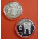 (2003) MURCIA MEDALLA DE PLATA HUERTO DE BOMBAS y ESCUDO DE ESPAÑA FNMT SI CAPSULA 0,40 onzas
