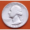 ESTADOS UNIDOS 1/4 DOLAR 1939 P GEORGE WASHINGTON KM.164 MONEDA DE PLATA MBC USA silver Quarter dollar WWII