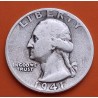 ESTADOS UNIDOS 1/4 DOLAR 1941 S GEORGE WASHINGTON KM.164 MONEDA DE PLATA MBC- USA silver Quarter dollar