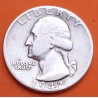 ESTADOS UNIDOS 1/4 DOLAR 1942 D GEORGE WASHINGTON KM.164 MONEDA DE PLATA MBC- USA silver Quarter dollar WWII
