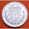 @BRILLO DE LIMPIEZA@ MEXICO 1 PESO 1933 GORRO FRIGIO KM.455 MONEDA DE PLATA MBC silver coin ESTADOS UNIDOS MEXICANOS R/2