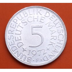 @PRECIOSA@ ALEMANIA 5 MARCOS 1972 F AGUILA KM.112 MONEDA DE PLATA SC- Germany 5 Marks silver