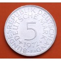 @PRECIOSA@ ALEMANIA 5 MARCOS 1972 F AGUILA KM.112 MONEDA DE PLATA SC- Germany 5 Marks silver
