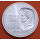 VENEZUELA 10 BOLIVARES 1973 SIMON BOLIVAR KM.45 MONEDA DE PLATA EBC + IMPERFECCIONES 30 Gramos 900 mls
