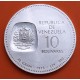 VENEZUELA 10 BOLIVARES 1973 SIMON BOLIVAR KM.45 MONEDA DE PLATA EBC + IMPERFECCIONES 30 Gramos 900 mls