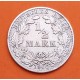 ALEMANIA 1/2 MARCO 1906 D IMPERIO AGUILA Rey GUILLERMO II KM.17 MONEDA DE PLATA MBC Germany Empire Half Mark