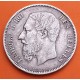 BELGICA 5 FRANCOS 1869 REY LEOPOLDO II DES BELGES KM.24 MONEDA DE PLATA MBC Belgium 5 Francs silver
