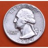 ESTADOS UNIDOS 1/4 DOLAR 1949 P PRESIDENTE GEORGE WASHINGTON KM.164 MONEDA DE PLATA MBC USA silver Quarter Dollar
