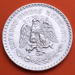 MEXICO 1 PESO 1945 GORRO FRIGIO KM.455 MONEDA DE PLATA SC- Mejico silver coin ESTADOS UNIDOS MEXICANOS WWII