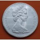 CANADA 1 DOLAR 1966 INDIOS EN CANOA y REINA ISABEL II KM.64.1 MONEDA DE PLATA SC- $1 Dollar silver VOYAGEUR 0,60 Onzas R/2
