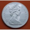 CANADA 1 DOLAR 1966 INDIOS EN CANOA y REINA ISABEL II KM.64.1 MONEDA DE PLATA SC- $1 Dollar silver VOYAGEUR 0,60 Onzas R/2