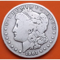 @RARA@ ESTADOS UNIDOS 1 DOLAR 1901 O MORGAN KM.110 MONEDA DE PLATA MBC- USA Silver $1 Dollar Coin R/2